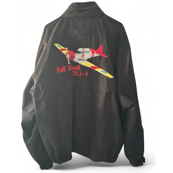 Tri Mountain 2XLT Boll Weevil SNJ-4 Hooded Bomber Jacket Aircraft Aviation - Picture 1 of 8